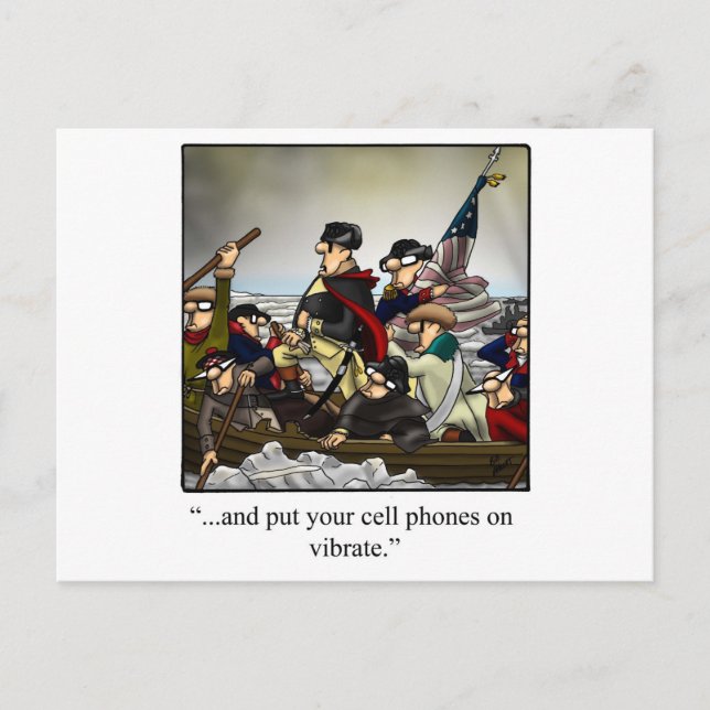 Patriotische Humorotische Cartoon Geschenk! Postkarte (Vorderseite)