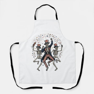 Patriotische Hundeparty wie 1776 Vintage Schürze