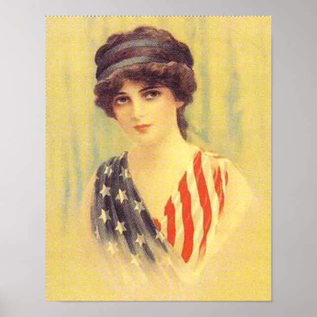 Patriotische Illustration Poster (Vorne)