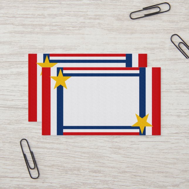 Patriotische individuell anpassbare Visitenkarten Visitenkarte (Vorderseite/Rückseite Beispiel)