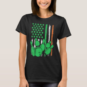 Patriotische irische Flagge Bowling St. Patrick's T-Shirt