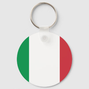 Patriotische italienische Flagge Schlüsselanhänger