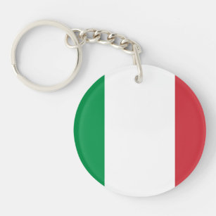 Patriotische italienische Flagge Schlüsselanhänger