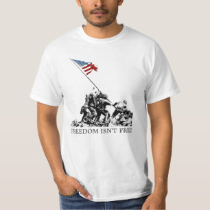 Patriotische Iwojima-Flagge-Freiheit WWII T-Shirt