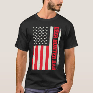 Patriotische Jagdsaison Huntsman Deer Hunter Vater T-Shirt