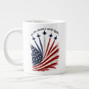 Patriotische Jet-Formation Amerikanische Flagge Ku Jumbo-Tasse