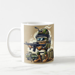 Patriotische Kaffee-Tasse, koffeiniert und kampfbe Kaffeetasse