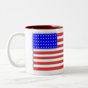 Patriotische Kaffee-Tasse Zweifarbige Tasse