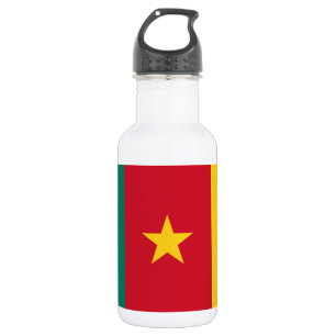 Patriotische Kamerun-Flagge Edelstahlflasche
