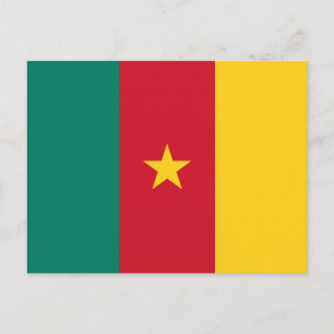 Patriotische Kamerun-Flagge Postkarte