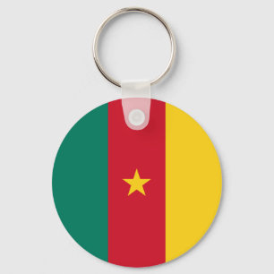 Patriotische Kamerun-Flagge Schlüsselanhänger