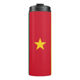 Patriotische Kamerun-Flagge Thermosbecher