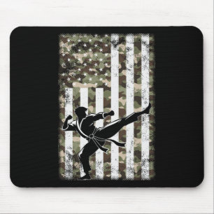 Patriotische Kampfkunst Camouflage Usa Flag 4. Jul Mousepad