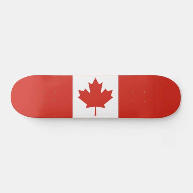 Patriotische kanadische Flagge Skateboard (Horizontal)