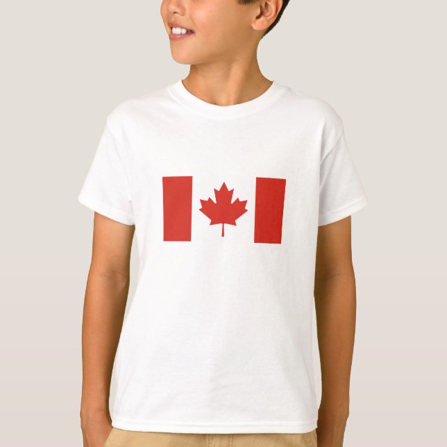 Patriotische kanadische Flagge T-Shirt (Vorderseite)