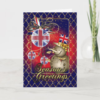 Patriotische Karte GBs Weihnachts- die Grüße S der
