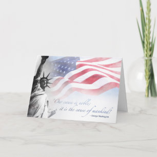 Patriotische Karte Inspirierend Berühmter Amerikan