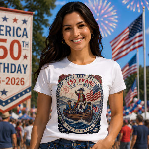 Patriotische Katze 250 Jahre Amerika-Jubiläum T-Shirt