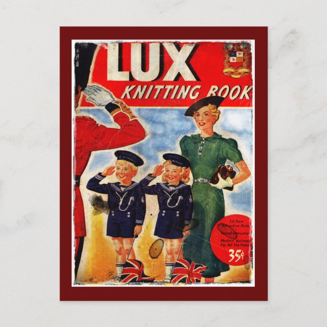 Patriotische Kinder Knetmuster Postkarte (Vorderseite)