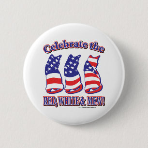 Patriotische Kitekatzen Button