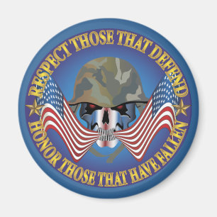 Patriotische Knochen Magnet
