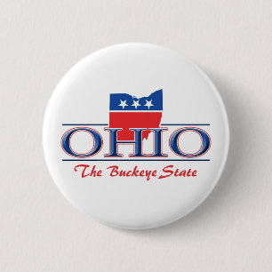 Patriotische Knöpfe Ohios Button