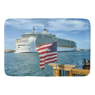 Patriotische Kreuzfahrt Sailaway Badematte