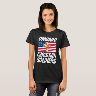 PATRIOTISCHE KREUZUNG VON LANGJÄHRIGEN CHRISTLICHE T-Shirt