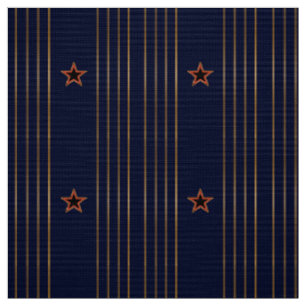 Patriotische Kunst-Déco - Gold Streifen Roter Ster Stoff