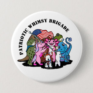 Patriotische Launen-Brigade Button