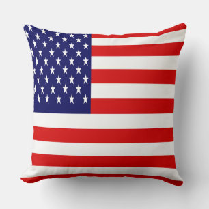 Patriotische lebendige amerikanische Flagge Kissen