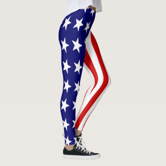 Patriotische Leggings - American Flag Print Women'
