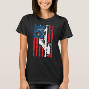 Patriotische Leitungsmonteure-Werkzeuge Amerika US T-Shirt