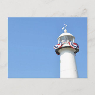 Patriotische Leuchtturm-Postkarte Postkarte