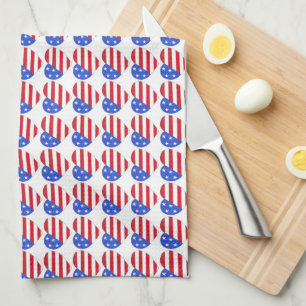 Patriotische Liebe USA 4. Juli US Flagge Handtuch