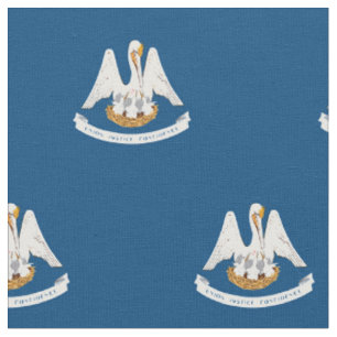 Patriotische Louisiana-Staats-Flagge Stoff