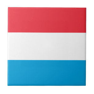 Patriotische Luxemburger Flagge Fliese