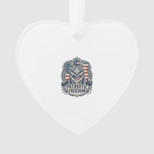 Patriotische Maine Coon Katze Ornament