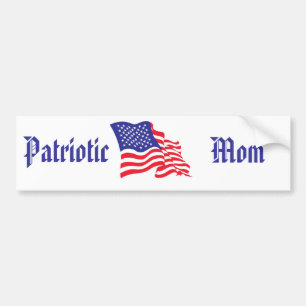 Patriotische Mama/Muttertag Autoaufkleber