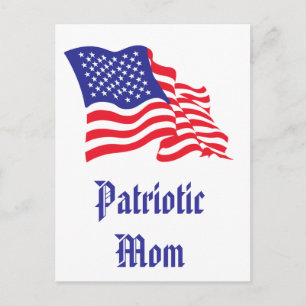 Patriotische Mama/Muttertag Postkarte