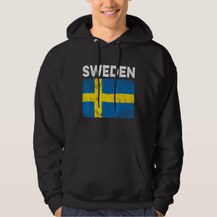 Patriotische Männer Frauen töteten Schweden Flagge Hoodie