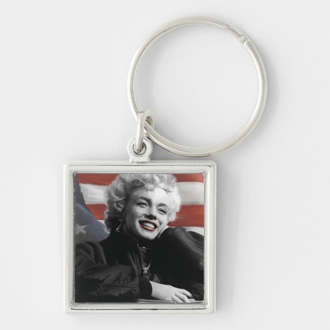 Patriotische Marilyn Schlüsselanhänger (Vorne)