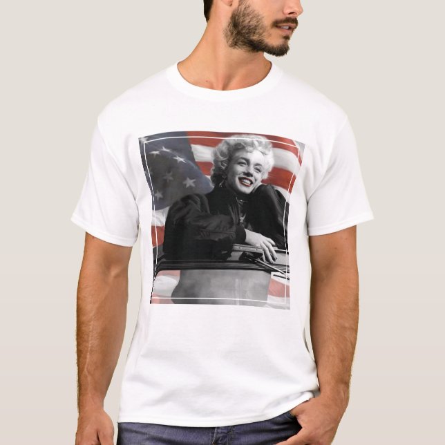 Patriotische Marilyn T-Shirt (Vorderseite)