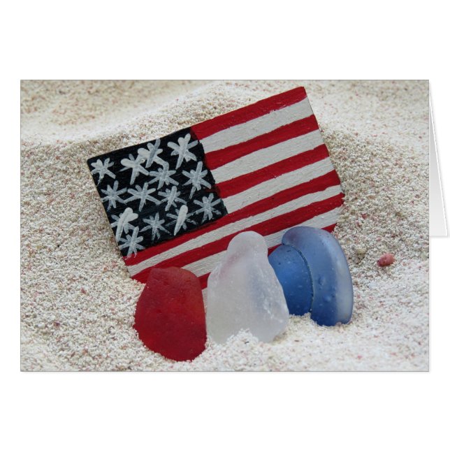 Patriotische Meerglasfarben (Vorderseite (Horizontal))