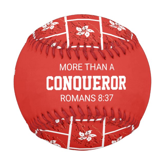 Patriotische mehr als CONQUEROR Custom HONGKONG Baseball (Vorderseite)