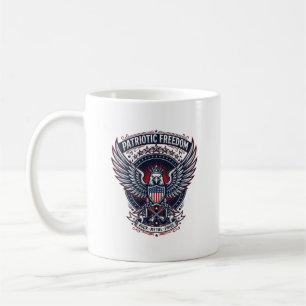 Patriotische Metal Flügel Patriot Musik Rock Metal Kaffeetasse
