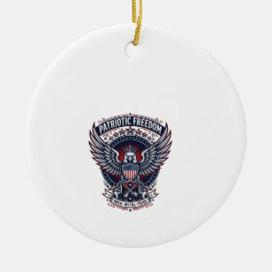 Patriotische Metal Flügel Patriot Musik Rock Metal Keramik Ornament