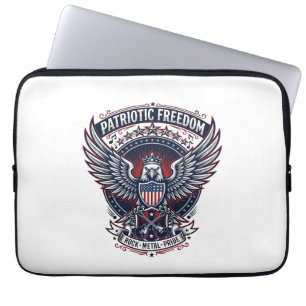 Patriotische Metal Flügel Patriot Musik Rock Metal Laptopschutzhülle