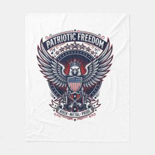 Patriotische Metallflügel Patriot Musik Rock Metal Fleecedecke