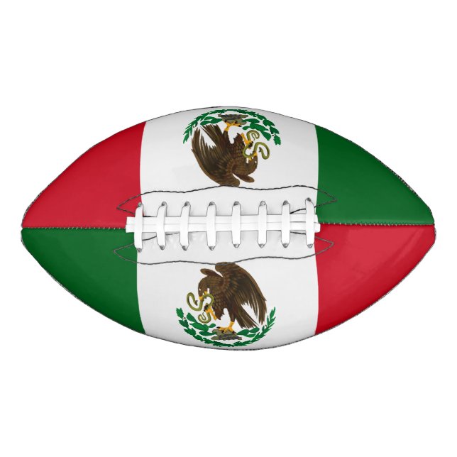 Patriotische Mexikanflagge Football (Vorderseite)